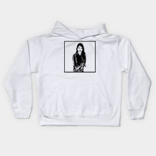 Woman Portrait 51 Edith the Fair Kids Hoodie